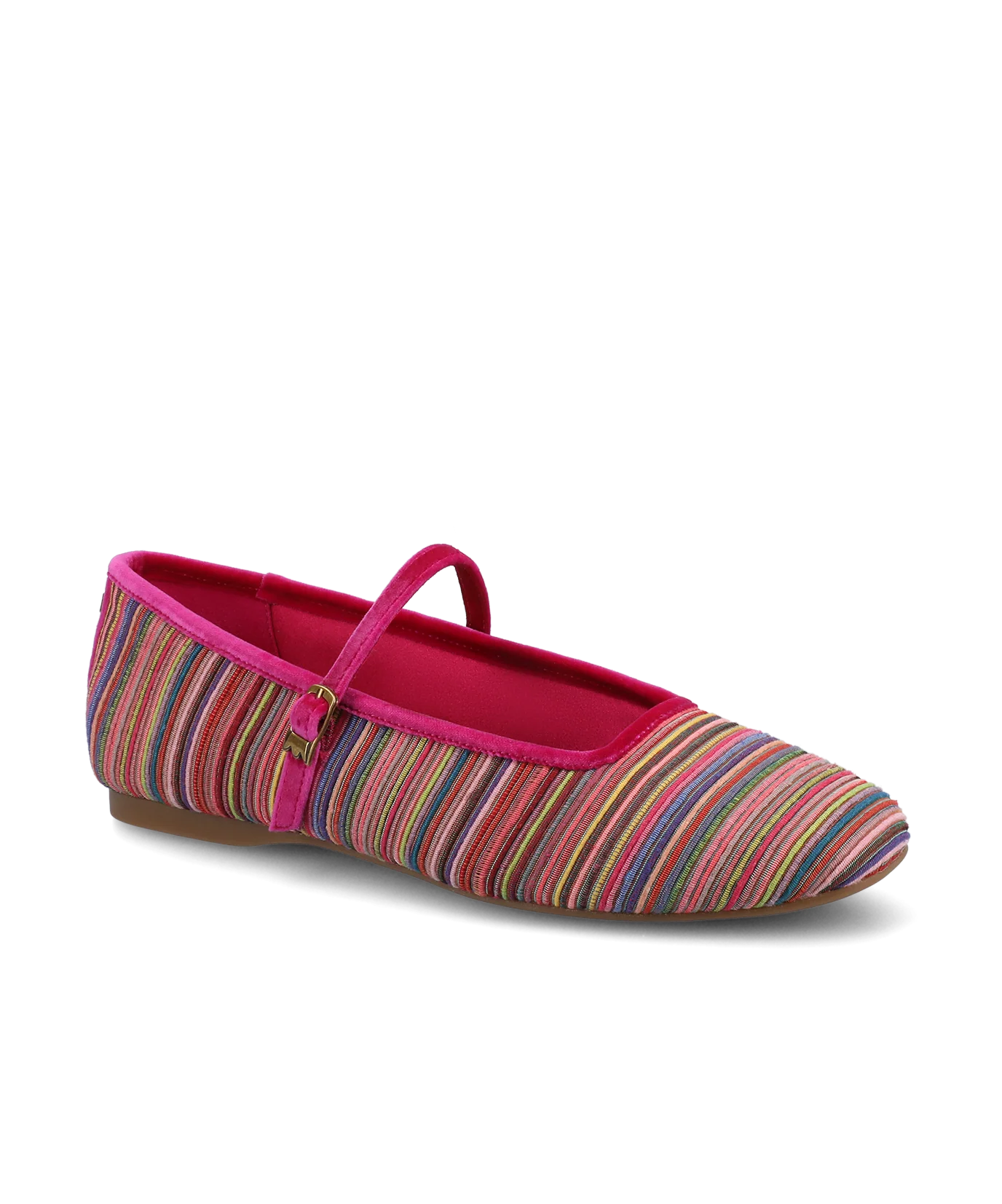 The Hummingbird Mary Jane Grosgrain - Hot Pink Multi Stripe